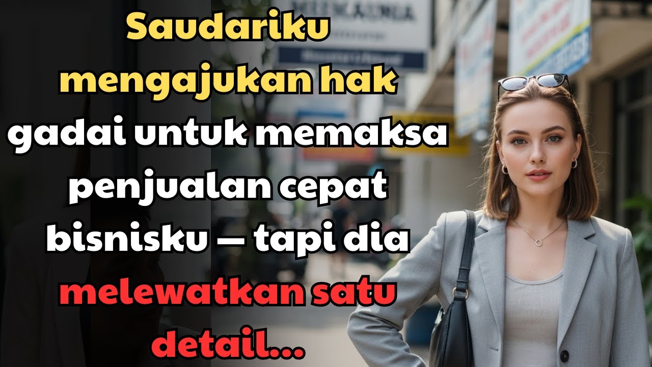 Saudariku mengajukan hak gadai untuk memaksa penjualan cepat bisnisku — tapi dia melewatkan satu...