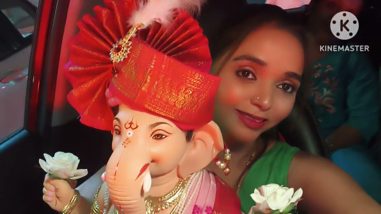 क्षणभराचा सहवास, पण आयुष्यभराचा आशीर्वाद ❤️🙏”“आमच्या घरी गणपती बाप्पांचे मंगल आगमन 🙏