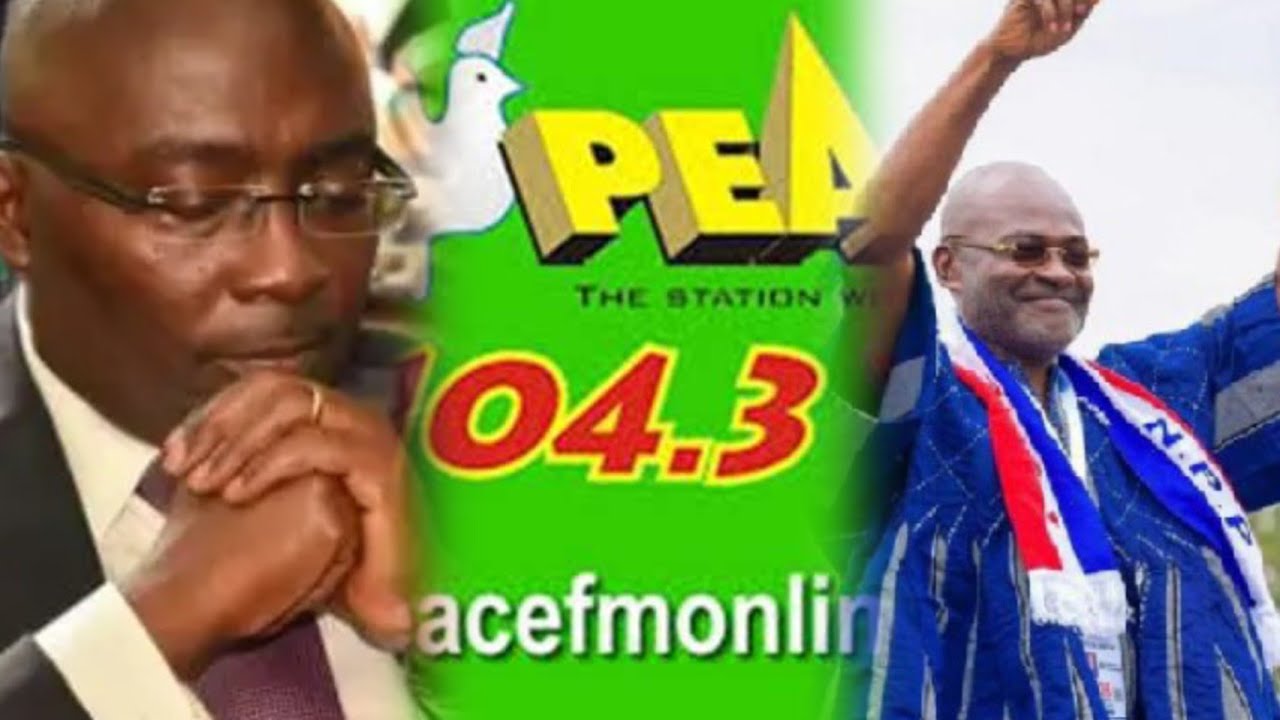 Lastest Polls by PEACE FM puts KEN ahead of Dr. Bawumia. Ken all the way........ 