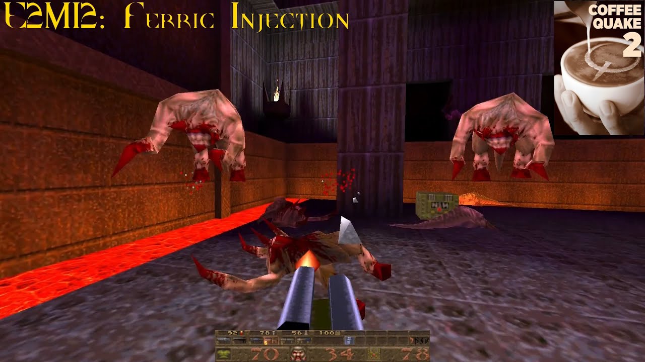 Coffee Quake 2: Double Shot (Normal) - E2M12: Ferric Injection (100%)