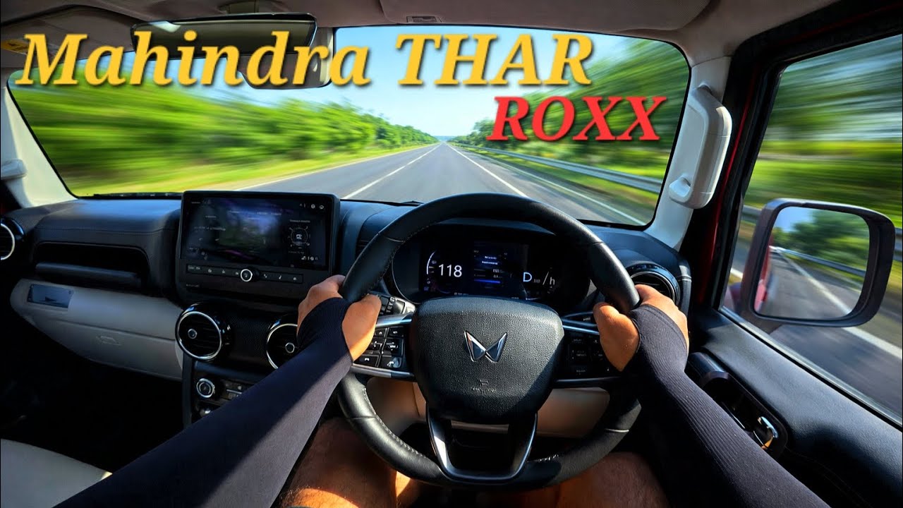 [4K] MAHINDRA THAR ROXX AX7L 4X4 DIESEL AT POV DRIVE  | 172 BHP & 370 NM | THAR ASMR &POV 