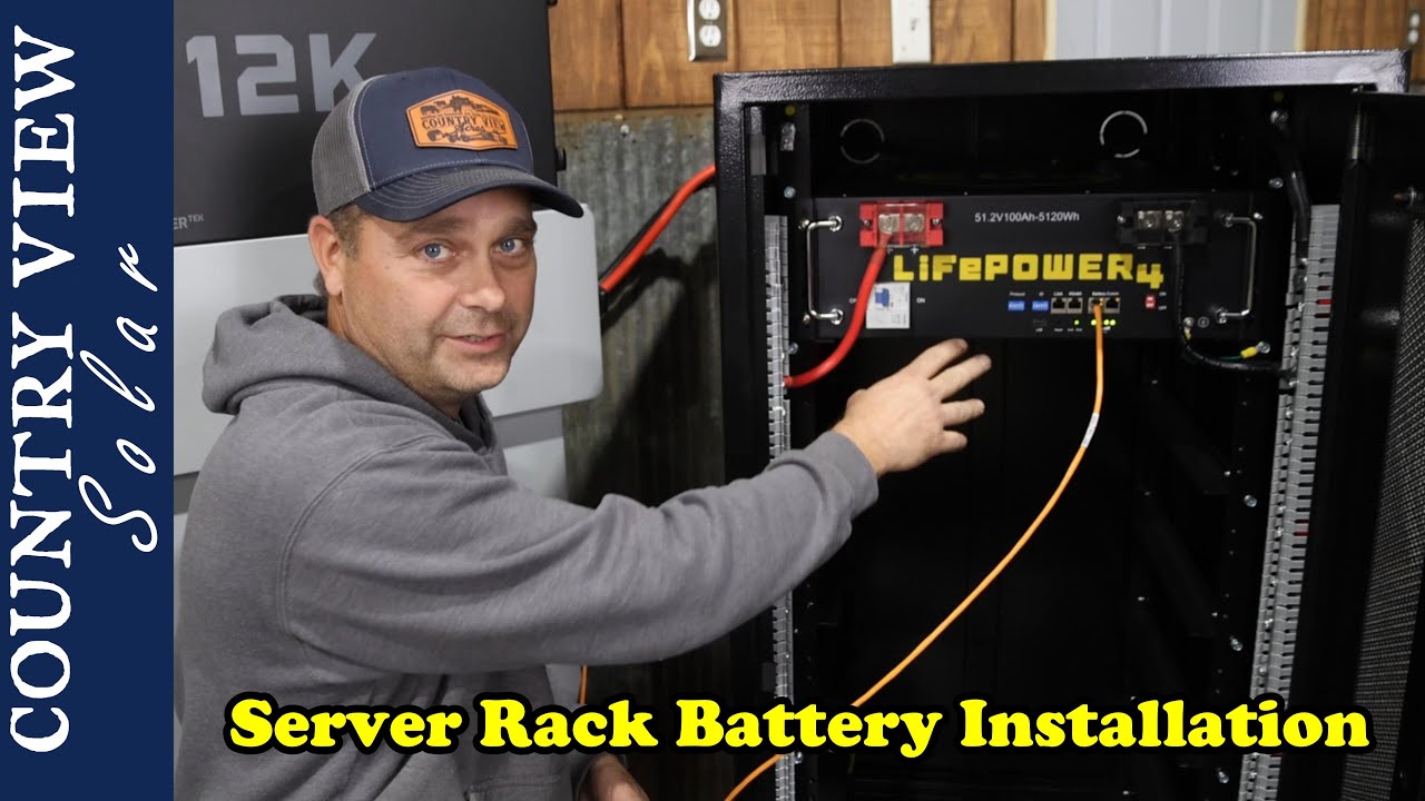 Установка и обзор аккумуляторного шкафа EG4 LiFePOWER 4 и серверной стойки