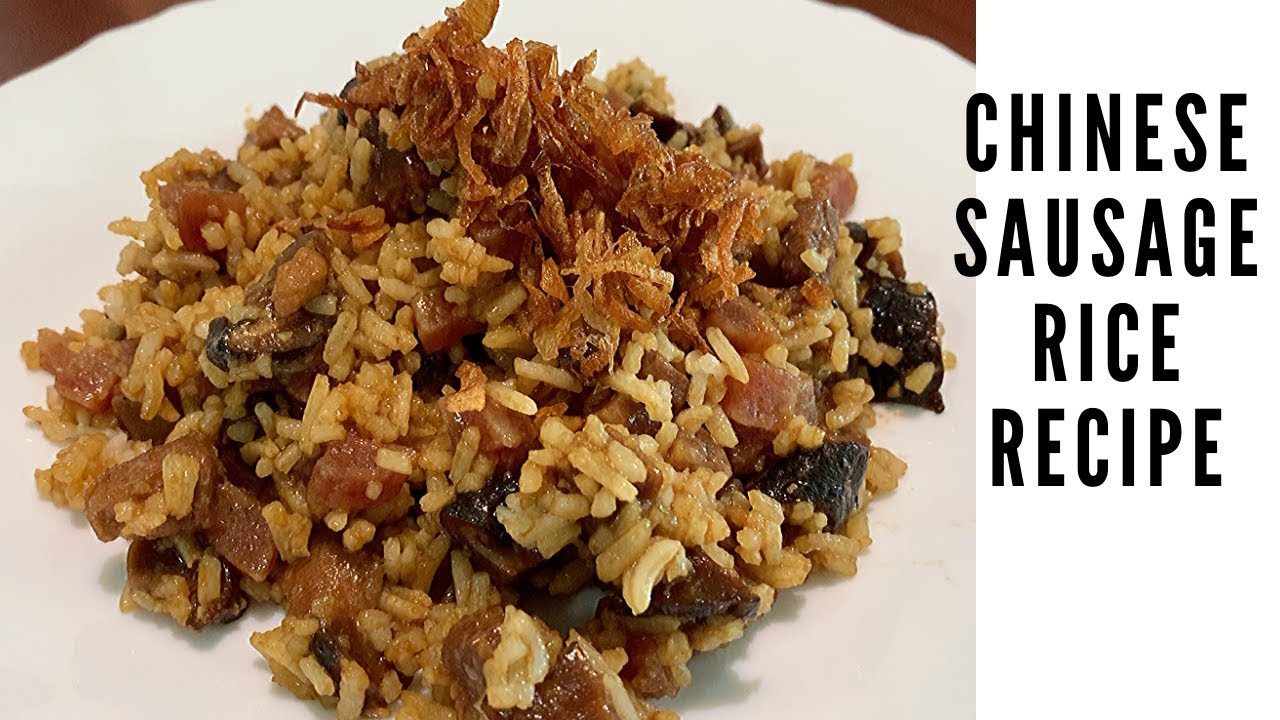 CHINESE SAUSAGE RICE RECIPE | Lap Cheong Fried Rice | Chinese Claypot Recipe