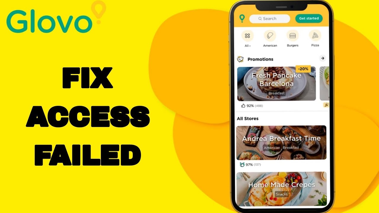 How To Fix And Solve Access Failed On Glovo App | Finalv Solution