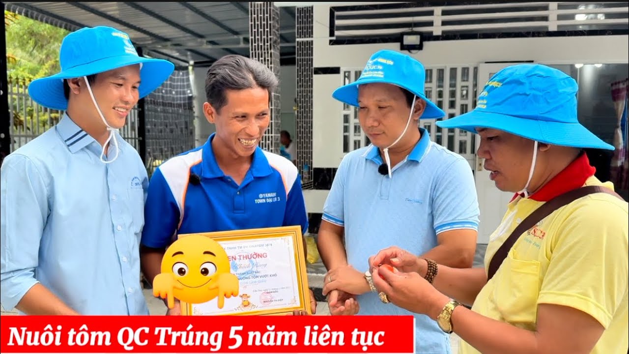 Nhờ chọn được tôm giống chất lượng, men thuốc tốt và nuôi đúng cách nên Trúng tôm nhiều năm liền
