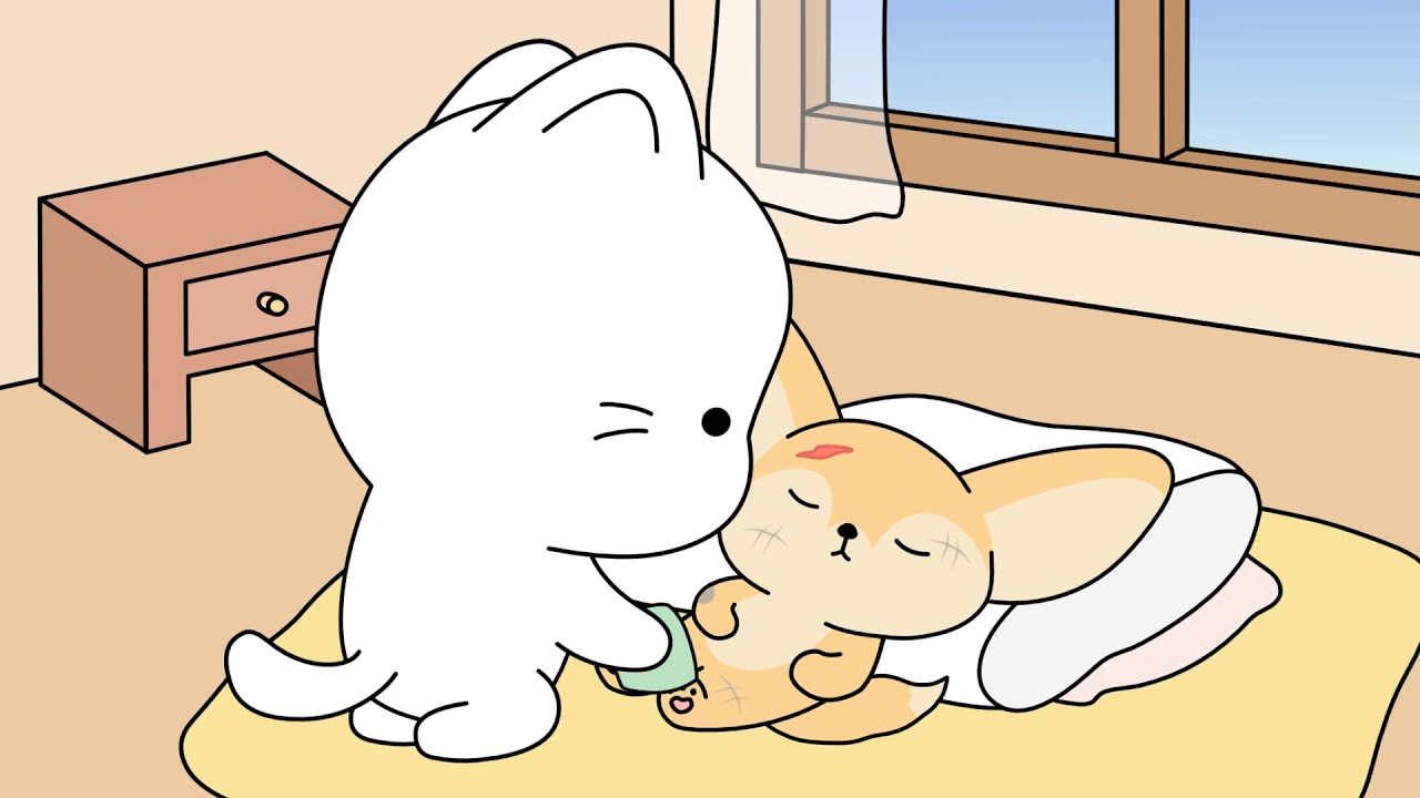 treating an injured fennec fox | ASMR animation