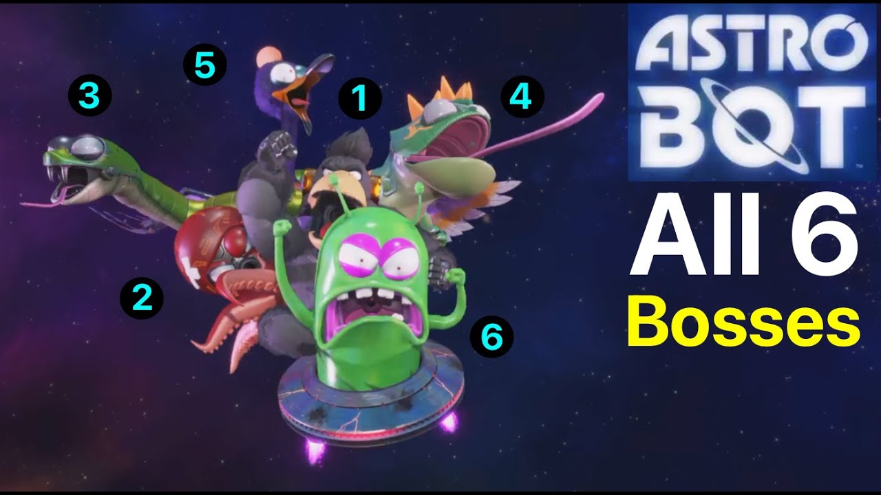 Astro Bot: All 6 Bosses
