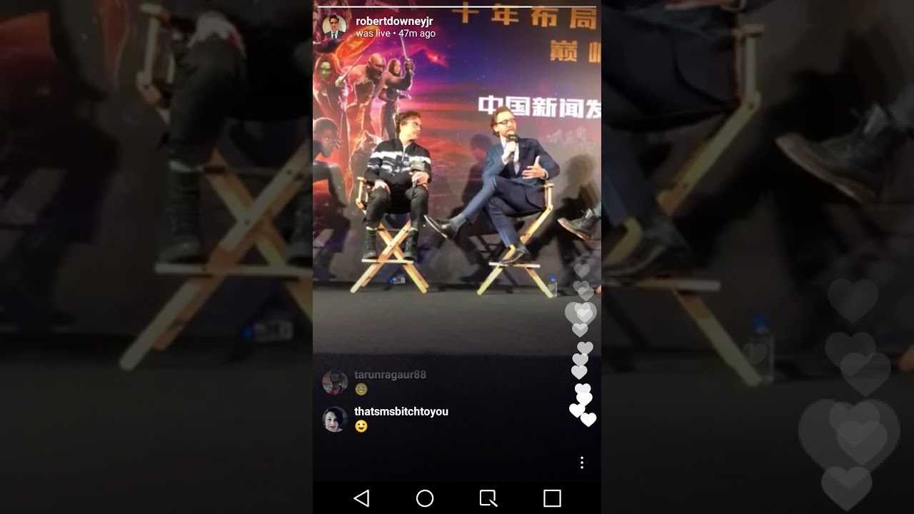 Tom Hiddleston and Robert Downey Jr have so much love for each other