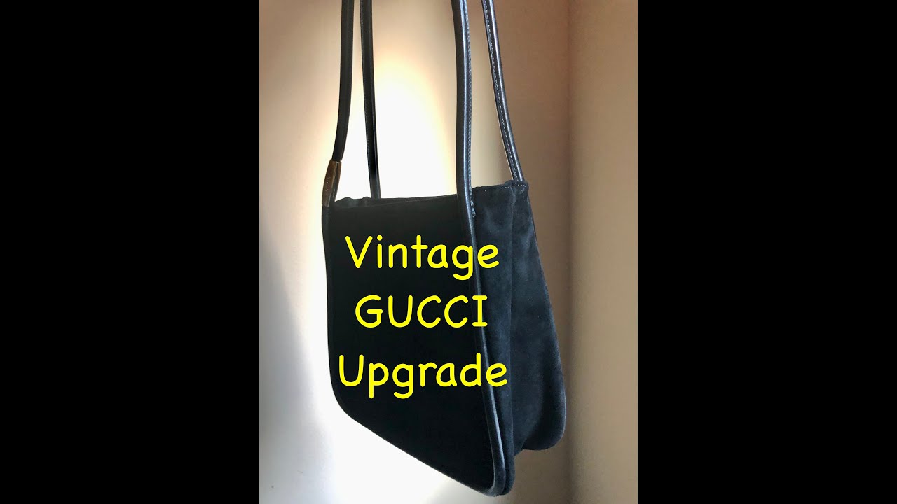 [Chatty] Vintage Gucci Suede Shoulder Bag Restoration