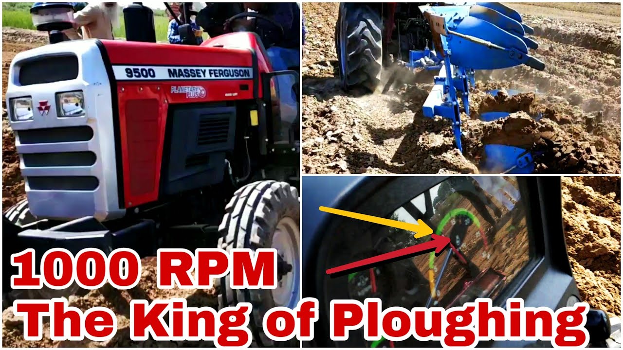 Massey Ferguson 9500 with 3 RMB LEMKEN Plough| ਉਲਟਾਵੇ ਹਲ ਖਿੱਚਣ ਵਿੱਚ ਇਸਦਾ ਕੋਈ ਤੋੜ ਨਹੀਂ|