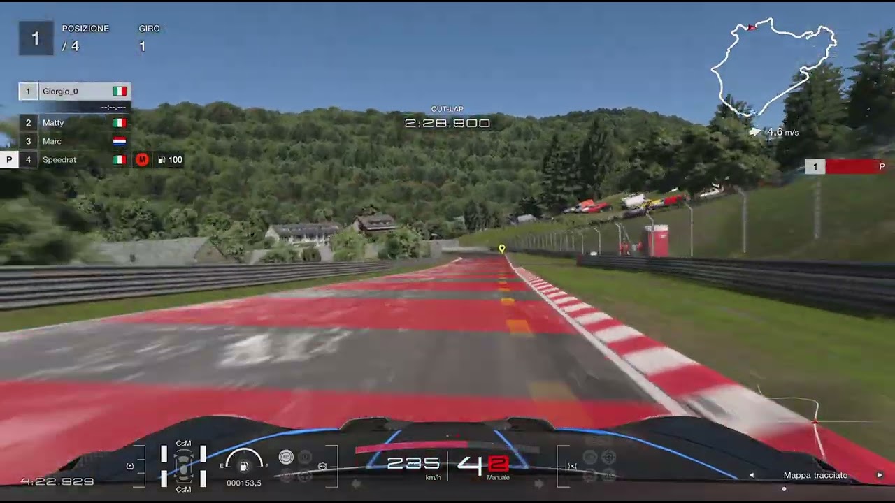 Giro al nurbugring con Porsche GT3 RS '22