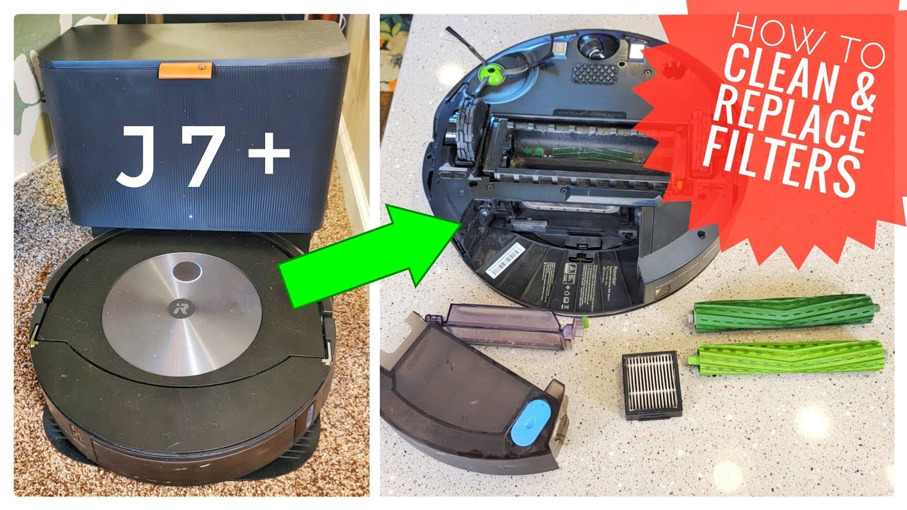How To Fix / Clean iRobot Roomba J7+ Filters & Roller Brushes