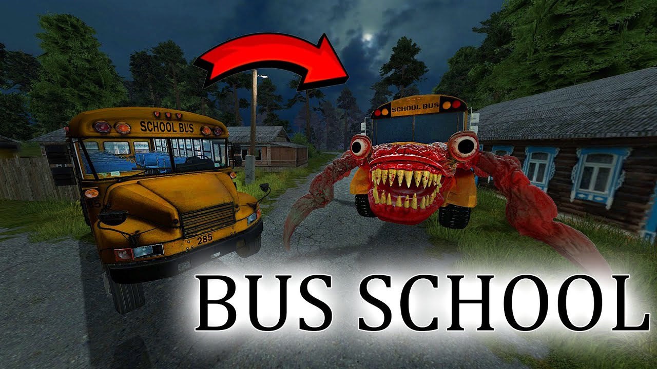 BUS SCHOOL (nomal) Character transformation (non-violent)  MOD REVIEW in garry's mod