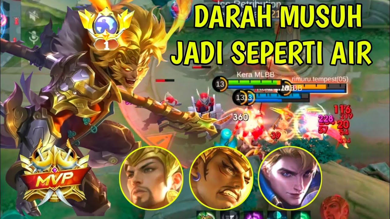 NYAWA MUSUH JADI SEPERTI AIR DI PUKULIN SAMA SUN WOW (MOBILE LEGEND) 