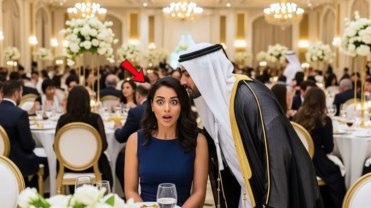 كانت تجلس وحدها في حفل الزفاف... لكن الملياردير العربي همس： ＂تظاهري أنك معي＂