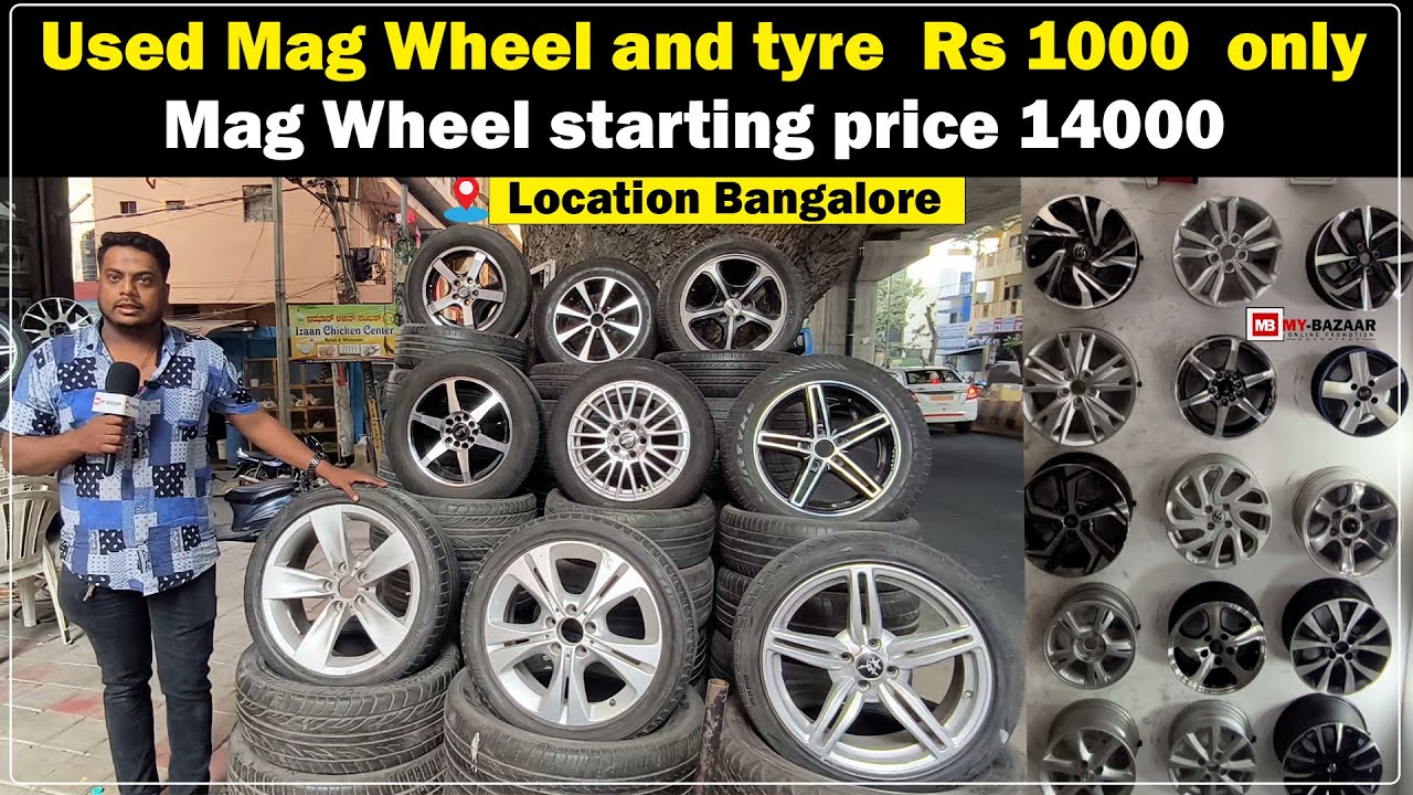 Used Mag Wheel and tyre  Rs 1000 only | Mag Wheel starting price 14000 | @My_Bazaar