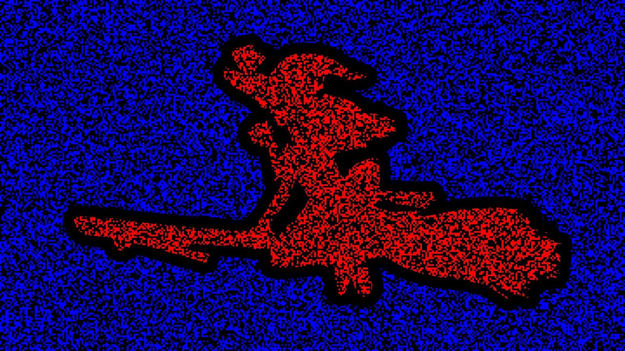 Bad Apple but it's a Chromostereopsis illusion