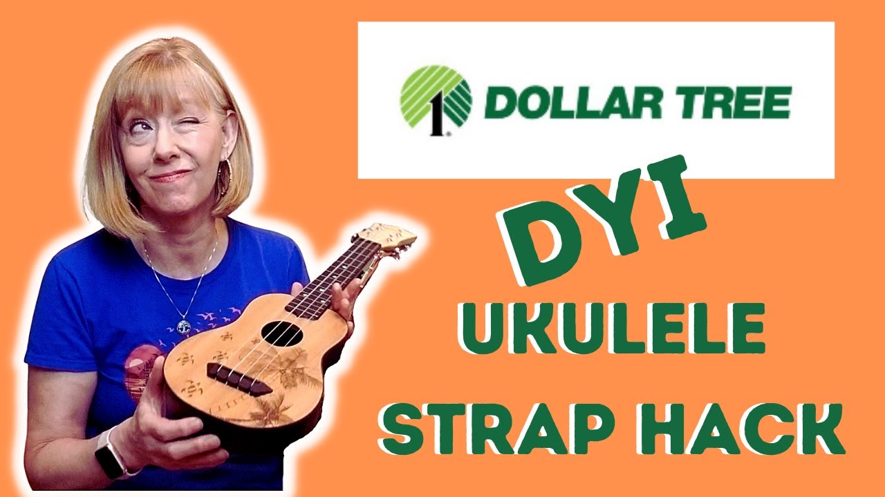 Dollar Tree DYI Ukulele Strap Hack!