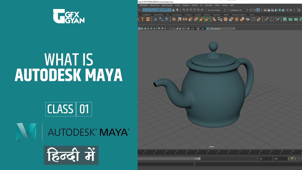 Class01- Autodesk Maya Beginners Course Learn What is Autodesk Maya  Explained In Hindi