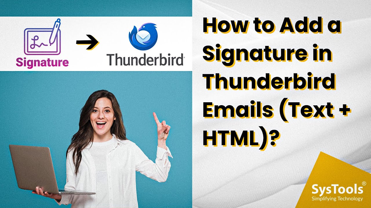 How to Add a Signature in Thunderbird Emails Text + HTML?