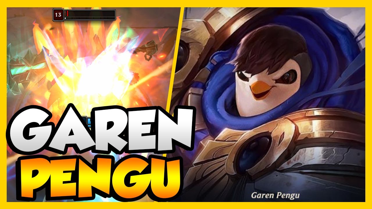 NUEVA SKIN DE GAREN, PINGUINO CON UN HITBOX CUESTIONABLE | LEAGUE OF LEGENDS.