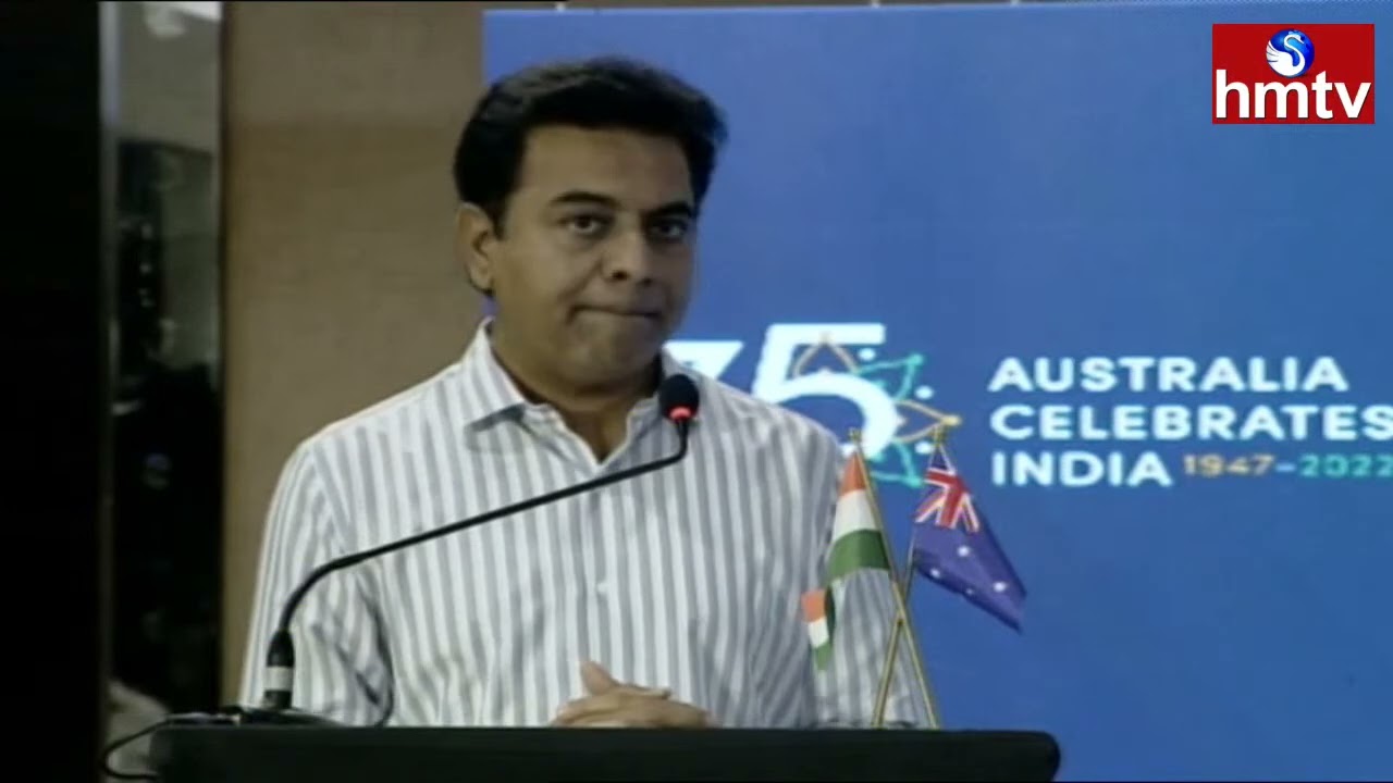 Minister KTR Speech Excellent Speech | Australian CG Event at Taj Deccan | hmtv