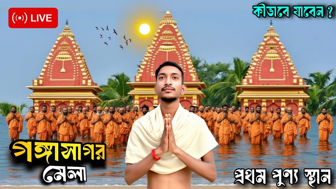 Gangasagar Mela 2026 Live 🔴 | গঙ্গাসাগর মেলা | Gangasagar Tour | Gangasagar Mela | Kapil Muni Ashram