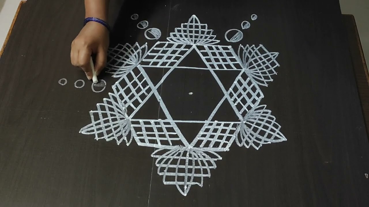 Ugadi Special Rangoli | Easy & Beautiful Festival Rangoli Design | Beginners Kolam