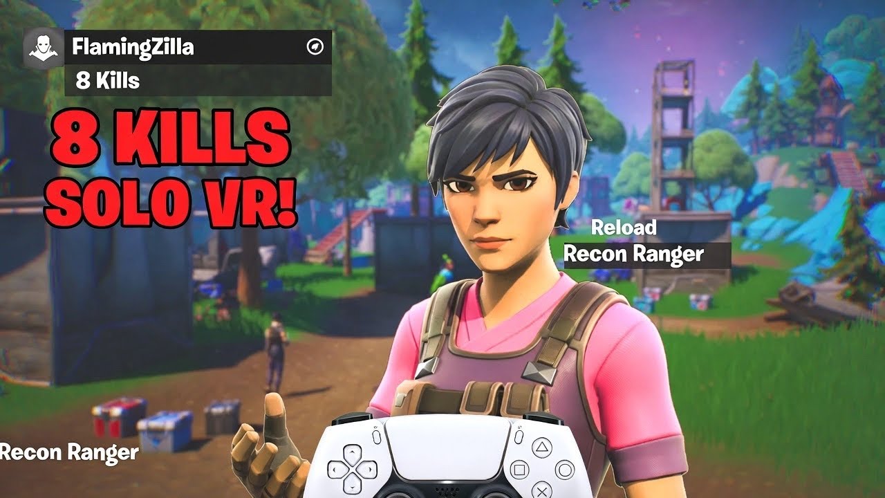 Fortnite Reload Solo Win: 8 Kills to VR! (Full Gameplay PS5)