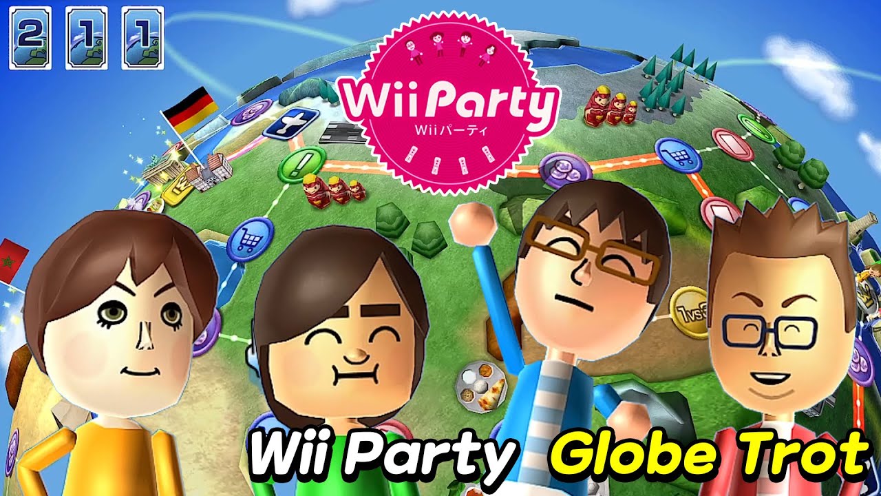 Wii Party Globe Trot gameplay | Advanced com | Alex Vs Oscar Vs Hiromi Vs Emily | AlexGamingTV