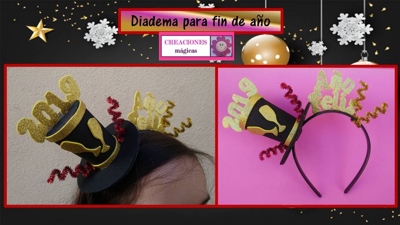 ♥♥Diadema de fin de año♥Creaciones mágicas♥♥