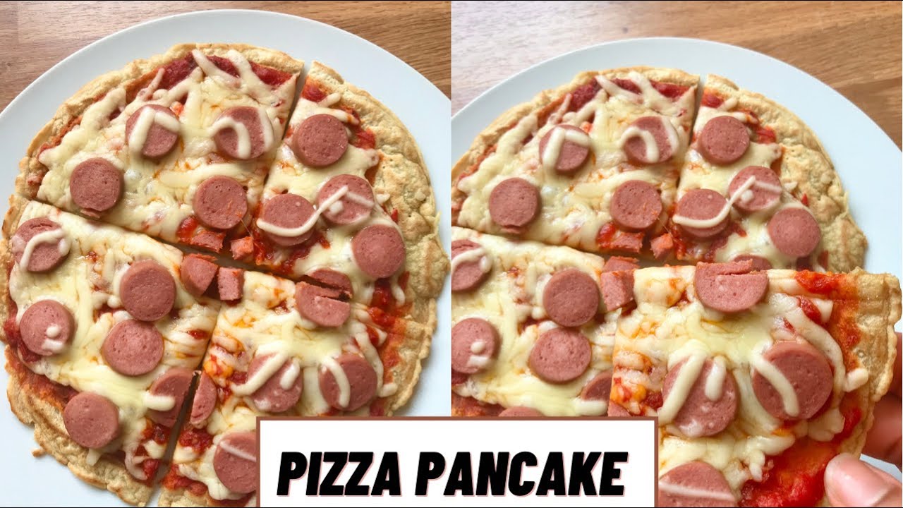 EASY PIZZA PANCAKE RECIPE IN 10 MINUTES. HOW TO MAKE PIZZA WITH PANCAKE BATTER.