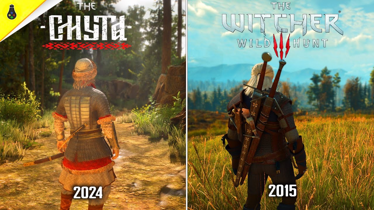 Смута против The Witcher 3 - Сравнение деталей и физики.