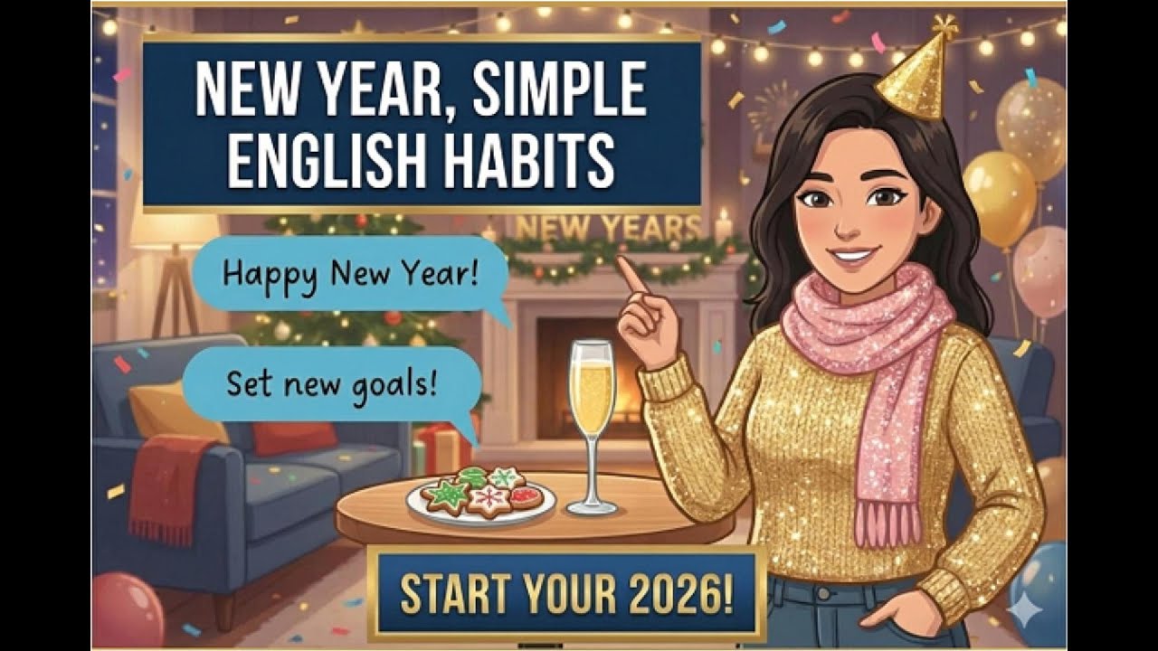 New Year, Simple English Habits | Calm Listening Practice