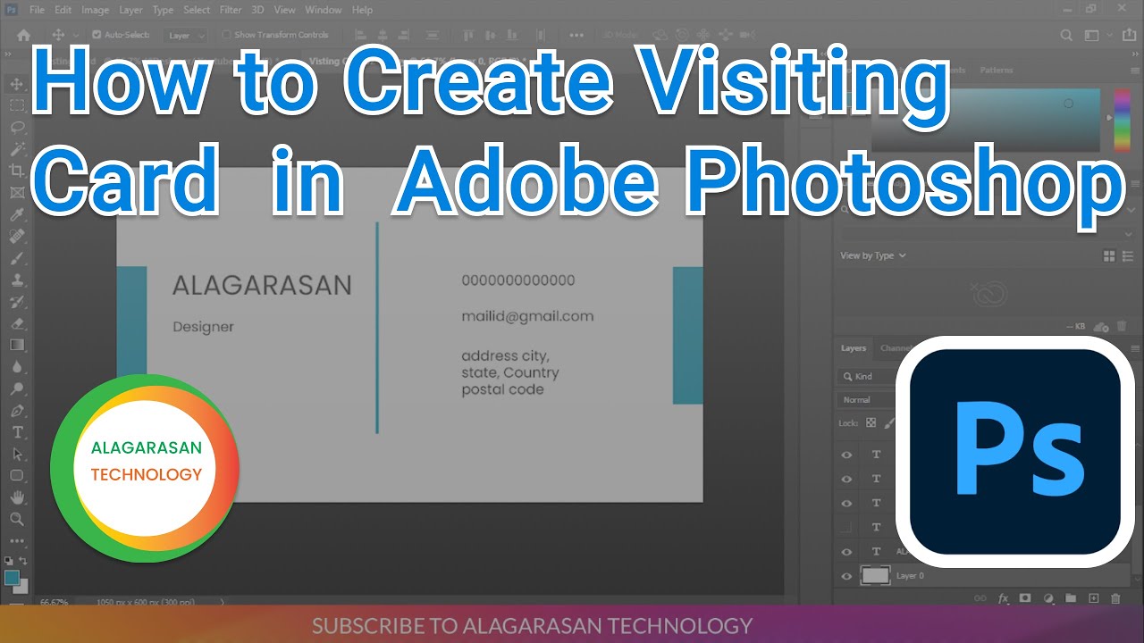 How to Create a  Business Card in Adobe Photoshop