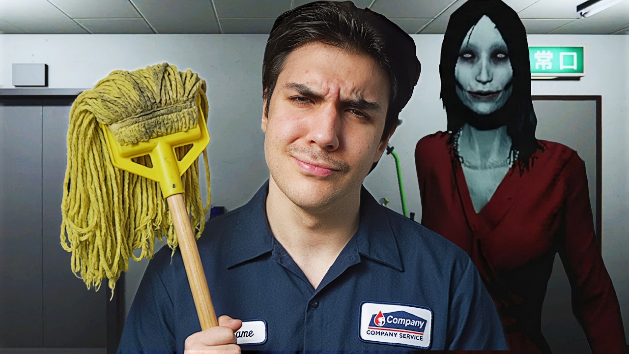 TEMİZLİK YAPIYORUM FAKAT BEYAZ UZUN BİR KADIN BENİ RAHATSIZ EDİYOR... | 夜勤清掃  The Night Cleaner