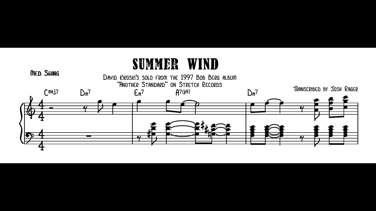 David Kikoski's solo on  