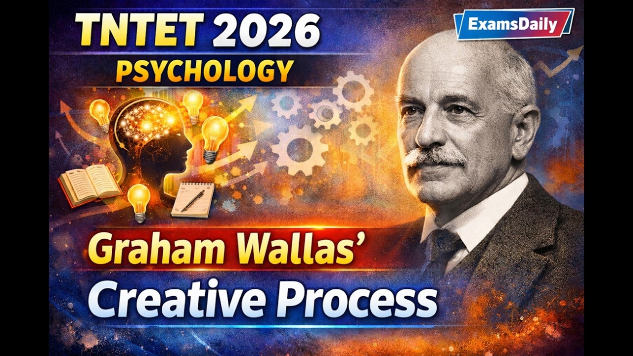 TNTET 2026 - PSYCHOLOGY - கிரகாம் வாலாஸின் படைப்பாற்றல் செயல்முறை