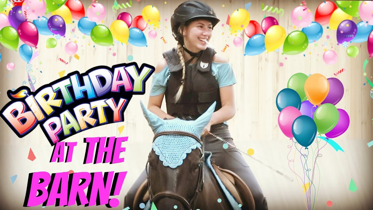 AMAZING EQUESTRIAN BIRTHDAY PARTY !  BLINDFOLD TACK UP CHALLENGE Day 242 (09/02/18)