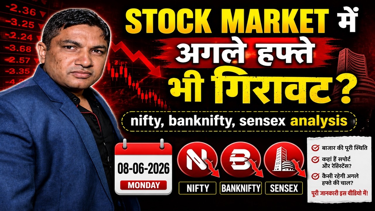 nifty prediction for tomorrow 08-06-2026, monday market prediction  sensex banknifty analysis
