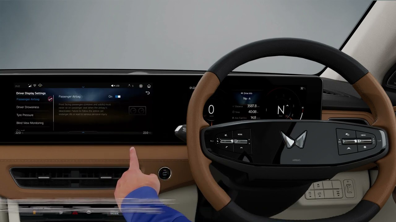XUV 7XO | Passenger Airbag Activation Deactivation