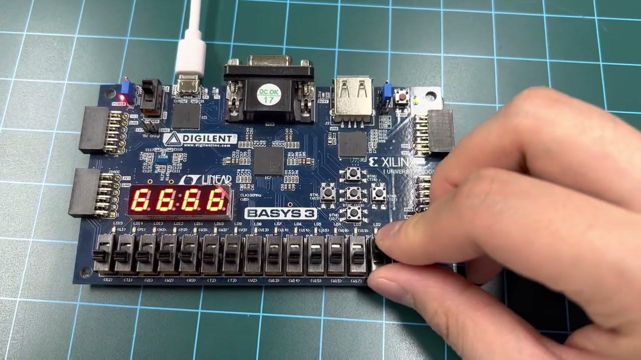 [FPGA] Basys3을 이용한 FND 숫자 및 알파벳 출력하기