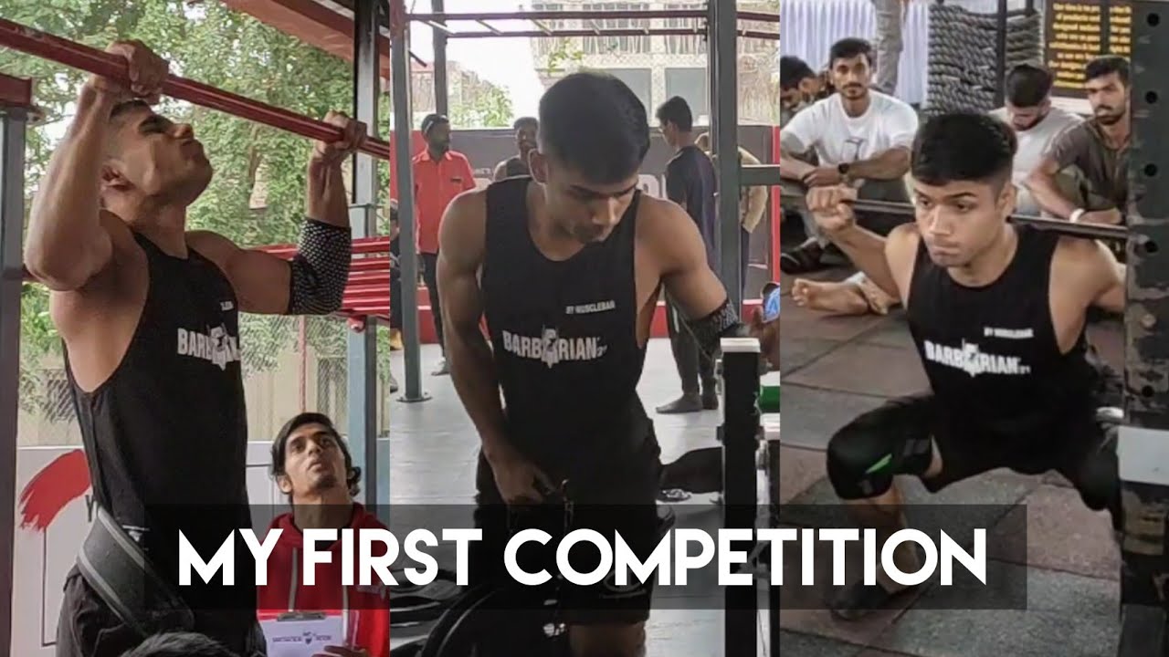 My first weighted calisthenics competition | Muscle bar pune | Massthetics | pune vlog