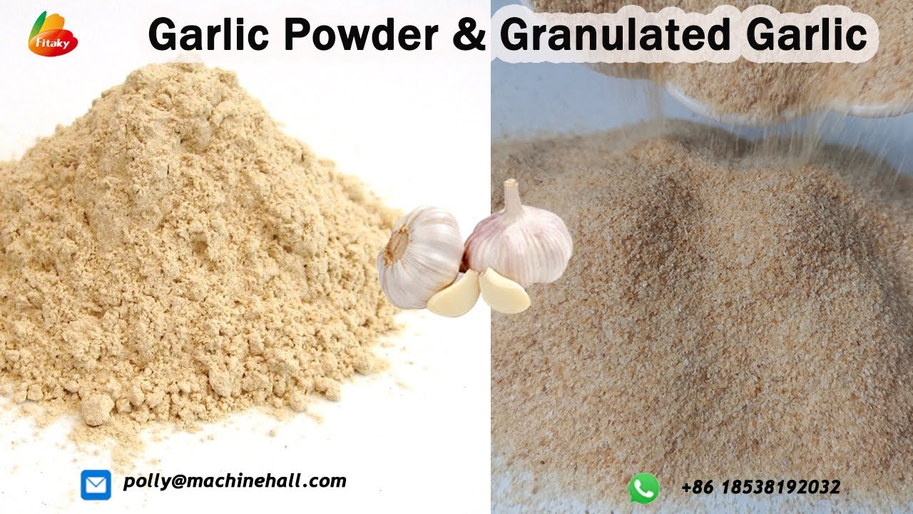 Granulated Garlic & Garlic Powder Making Factory  #garlic #garlicpowder #granulatedgarlic