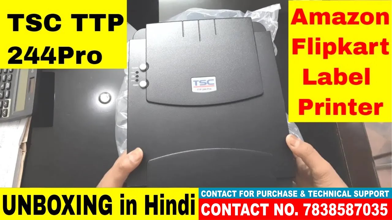 TSC TTP 244PRO 203 dpi Amazon Bracode Label Printer | Full Unboxing In Hindi | TechGuru Mukesh