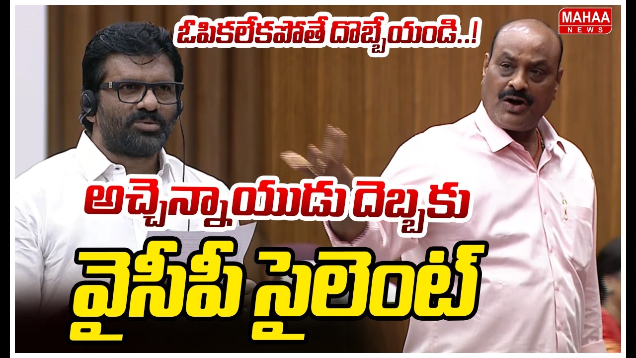 ఓపికలేకపోతే దొబ్బేయండి..! అచ్చెన్నాయుడు దెబ్బకు వైసీపీ సైలెంట్ | Atchennaidu VS YCP