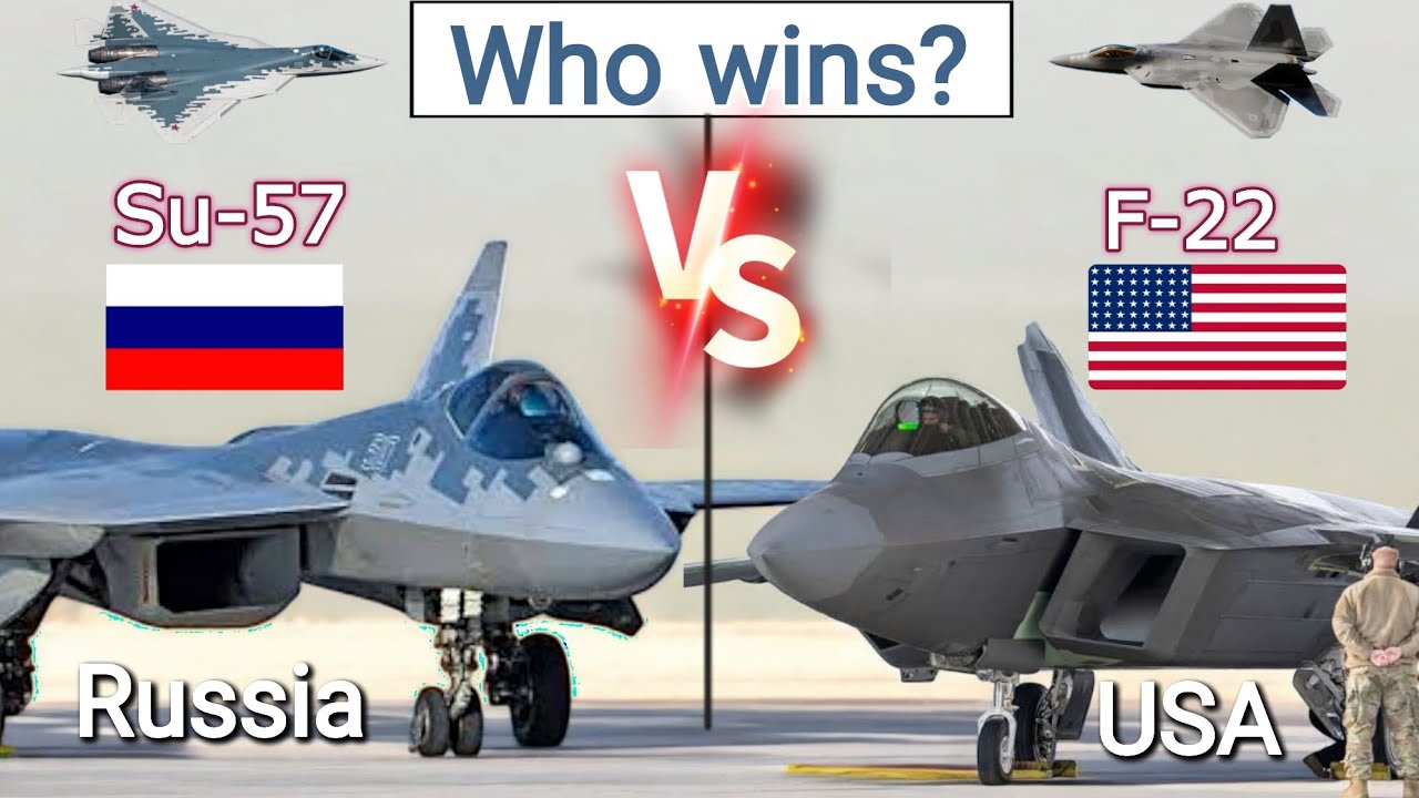 Su-57 vs F-22 Raptor: Stealth Fighter jets full Comparison &ndash; Speed, Range, Engine, and More!