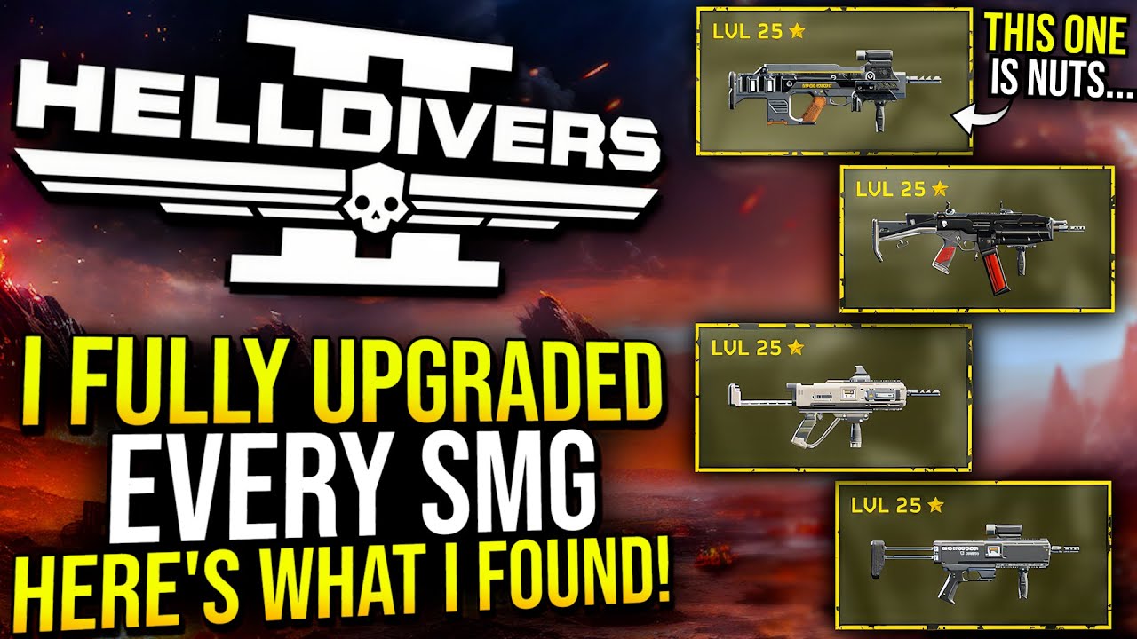 Helldivers 2 - I Fully Upgraded & Tested Every SMG at Level 25