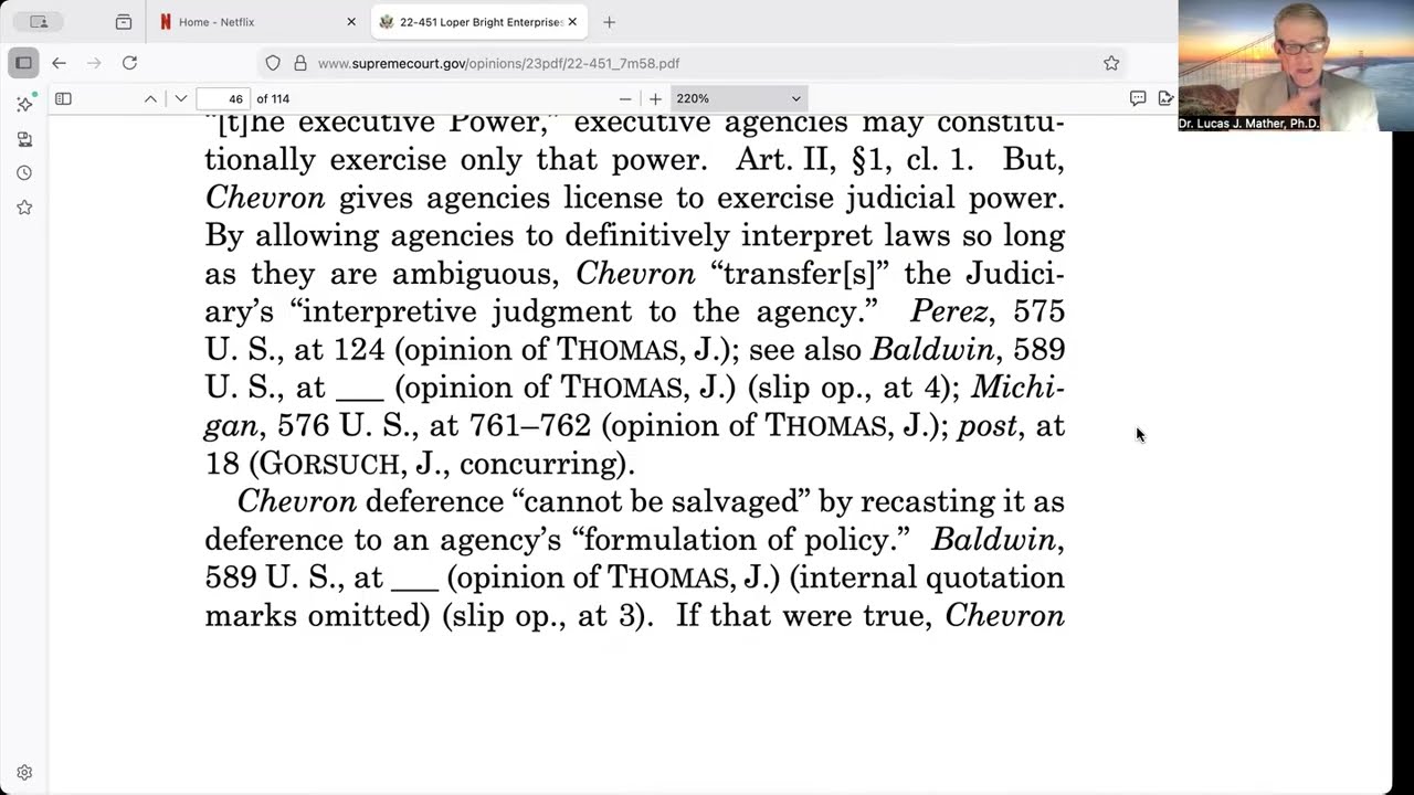 Chevron Deference Doctrine Deep Dive Part 5: Justice Thomas in Loper-Bright v. Raimondo 2024 (Ep 16)