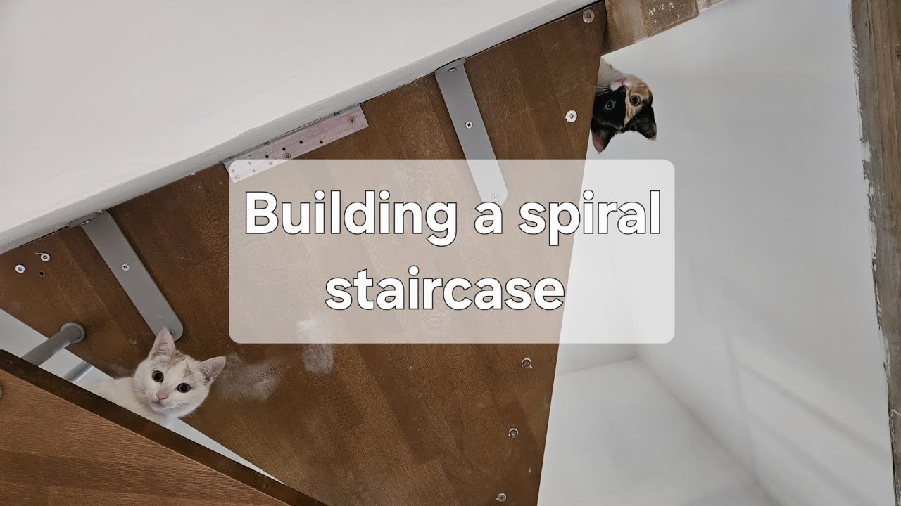 Creating our spiral staircase finally!!
